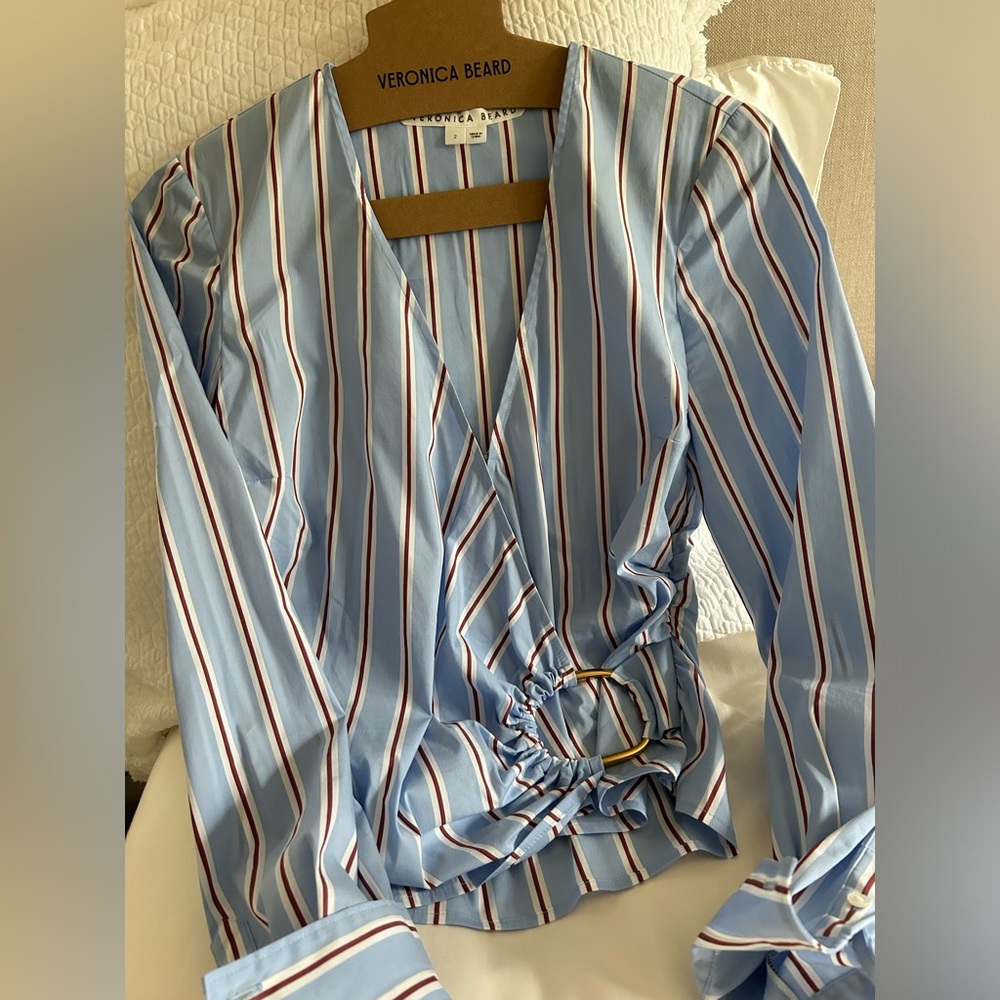 Veronica Beard Ozzie Striped top